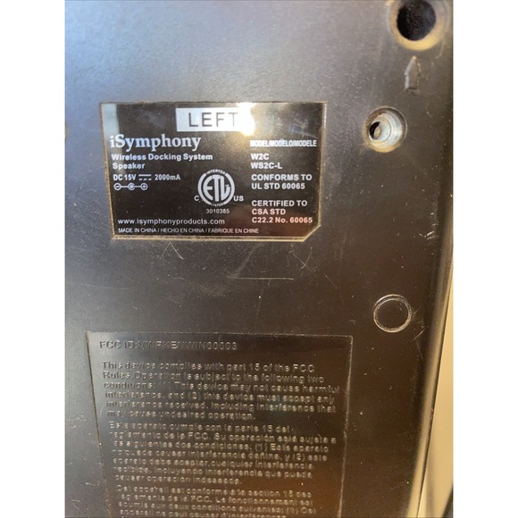 WS2C iSymphony 30W Wireless Speakers (Pair L&R) - Picture 6 of 12